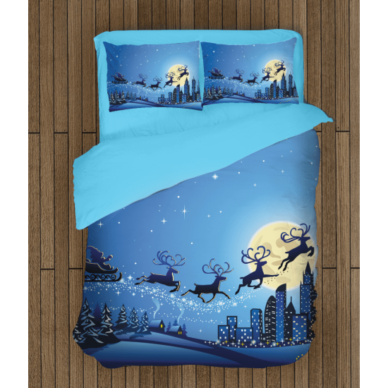 Vánoční povlečení s přikrývkou - Santa's Sledge