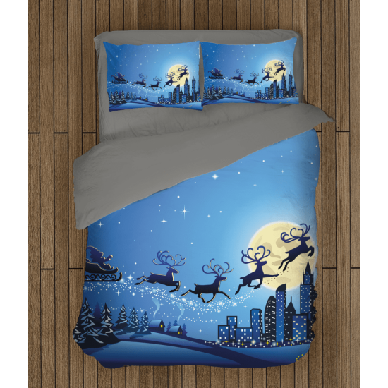 Vánoční povlečení s přikrývkou - Santa's Sledge