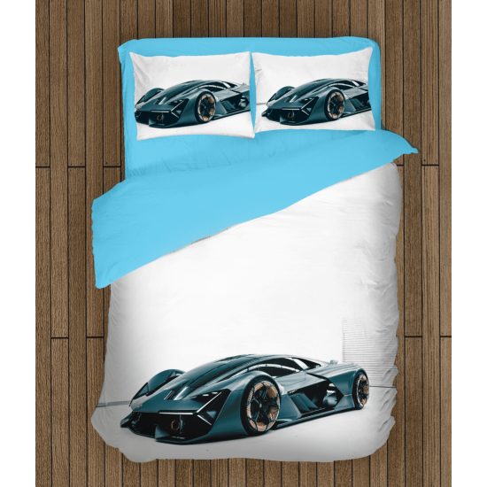 Povlečení s přikrývkou - Lamborghini White Background