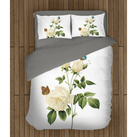 Přikrývka - White Rose And Butterflies