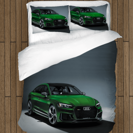 3D povlečení s přikrývkou - Green Audi