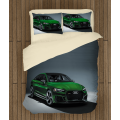 3D povlečení s přikrývkou - Green Audi