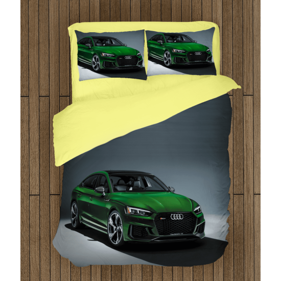 3D povlečení s přikrývkou - Green Audi