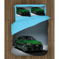 3D povlečení s přikrývkou - Green Audi