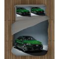 3D povlečení s přikrývkou - Green Audi