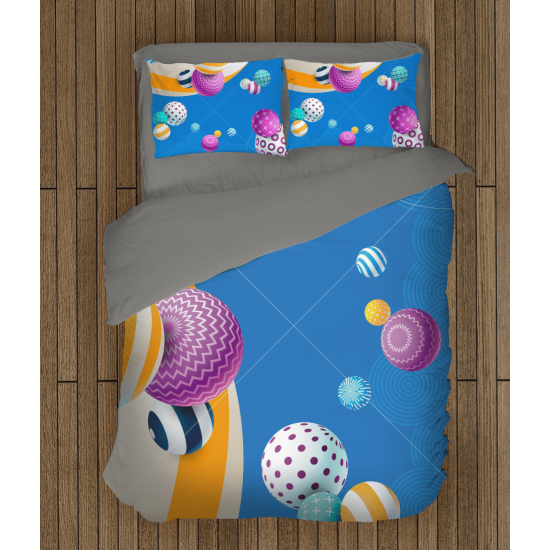 3D povlečení s přikrývkou - Abstract Cyrcles 