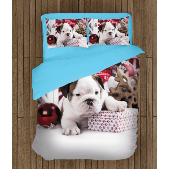 Povlečení s přikrývkou - Christmas Puppy