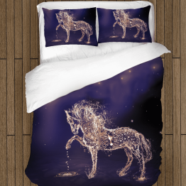 3D povlečení s přikrývkou - Water Horse
