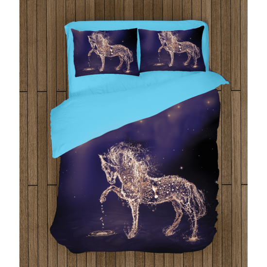 3D povlečení s přikrývkou - Water Horse
