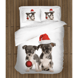 Ložní souprava - Christmas Puppies
