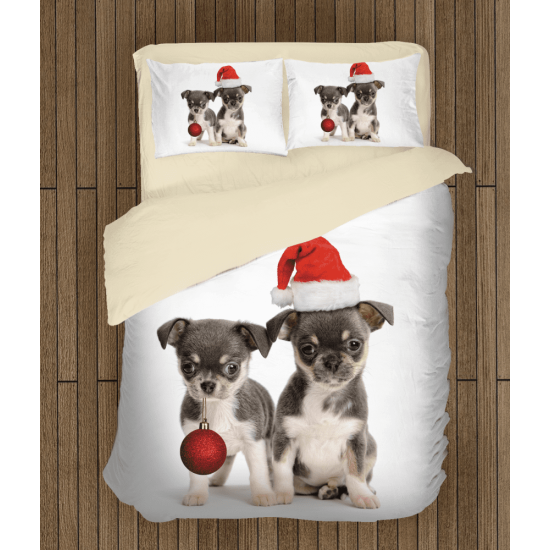 Ložní souprava - Christmas Puppies