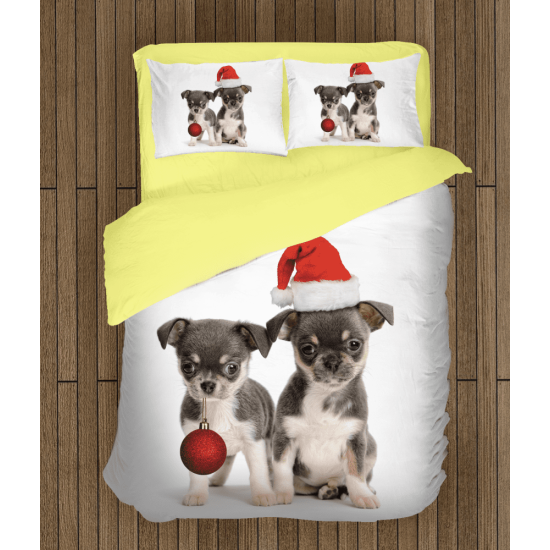 Ložní souprava - Christmas Puppies