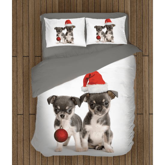Ložní souprava - Christmas Puppies
