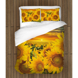 3D povlečení s přikrývkou - Sunflowers