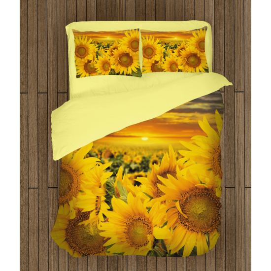 3D povlečení s přikrývkou - Sunflowers