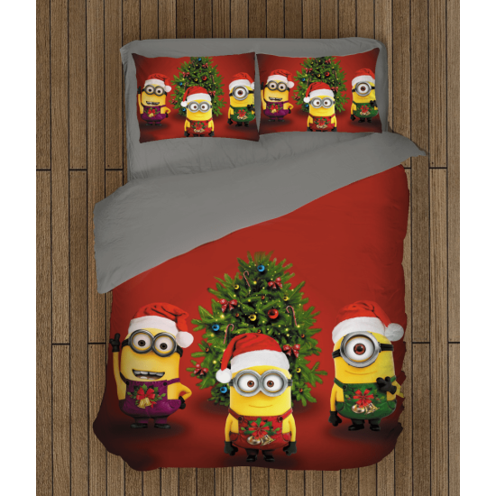 Povlečení s přikrývkou - Christmas Minions