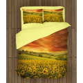 3D povlečení s přikrývkou - Sunflower Field
