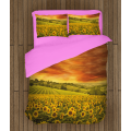 3D povlečení s přikrývkou - Sunflower Field