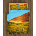 3D povlečení s přikrývkou - Sunflower Field