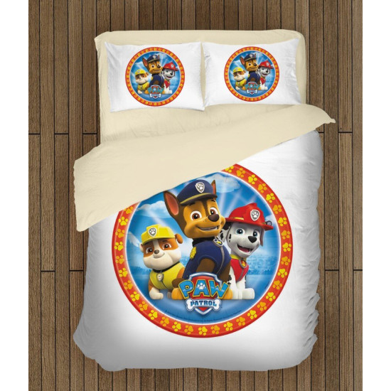 Povlečení s přikrývkou - Paw Patrol White