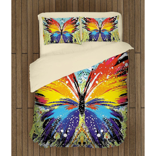Povlečení s přikrývkou - Jazzy butterfly