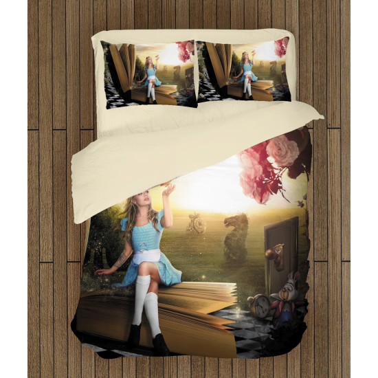 Povlečení s přikrývkou - Alice in Wonderland Book