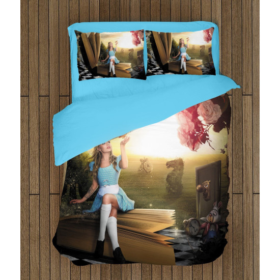 Povlečení s přikrývkou - Alice in Wonderland Book