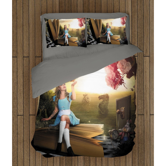 Povlečení s přikrývkou - Alice in Wonderland Book