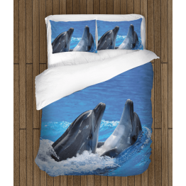 Povlečení s přikrývkou - Two Dolphins