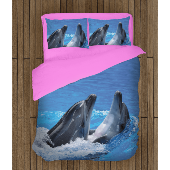 Povlečení s přikrývkou - Two Dolphins