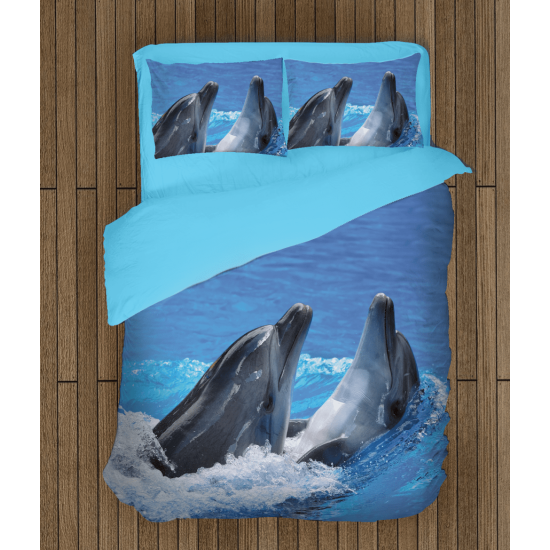 Povlečení s přikrývkou - Two Dolphins