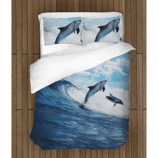 Povlečení s přikrývkou - Dolphins Dance