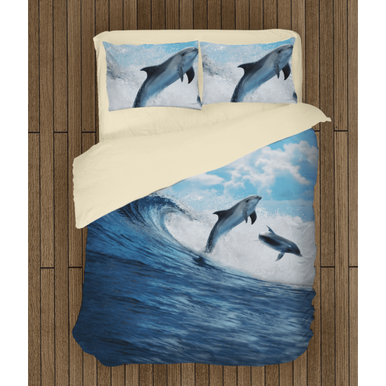 Povlečení s přikrývkou - Dolphins Dance