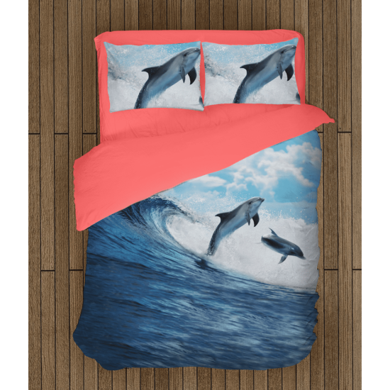 Povlečení s přikrývkou - Dolphins Dance