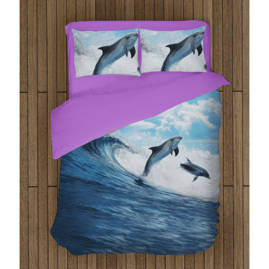 Povlečení s přikrývkou - Dolphins Dance