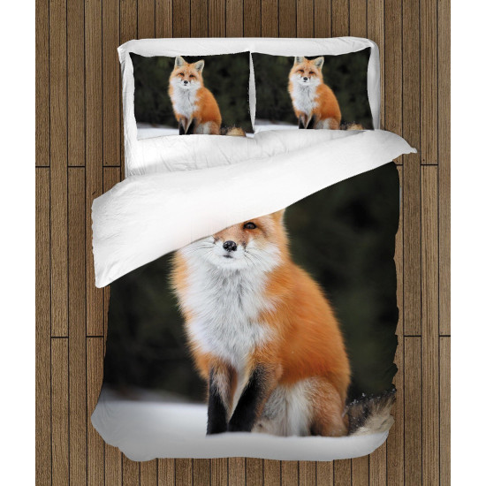 3D povlečení s přikrývkou - Fox