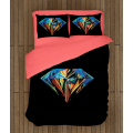 3D povlečení s přikrývkou - Diamond