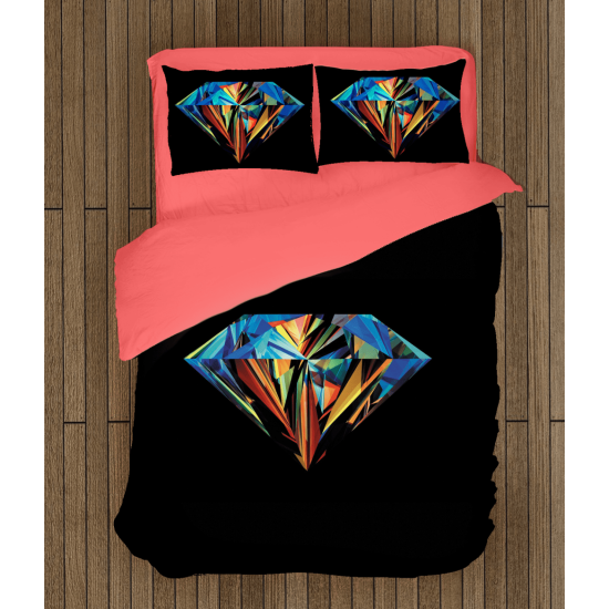 3D povlečení s přikrývkou - Diamond