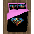 3D povlečení s přikrývkou - Diamond