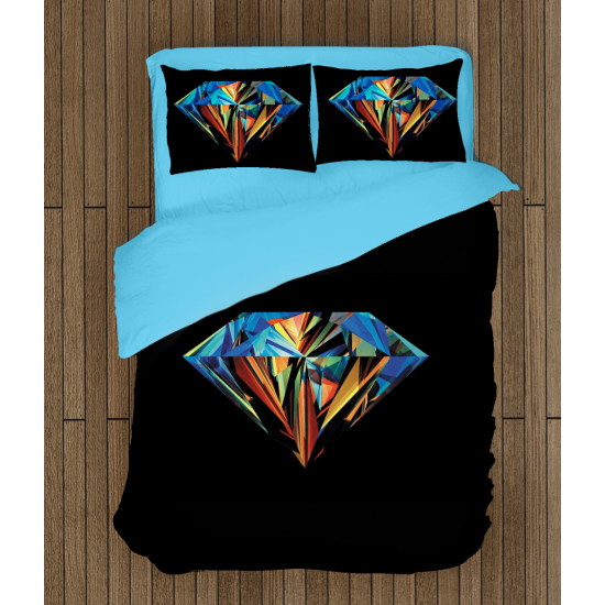 3D povlečení s přikrývkou - Diamond