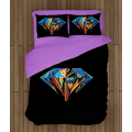 3D povlečení s přikrývkou - Diamond
