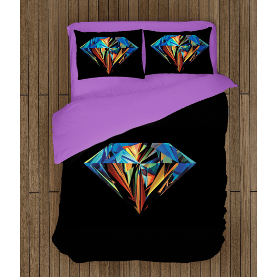 3D povlečení s přikrývkou - Diamond