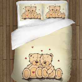 Povlečení s přikrývkou - Bears in Love