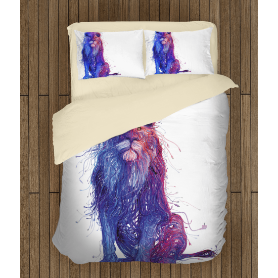 3D povlečení s přikrývkou - Digital Art Lion