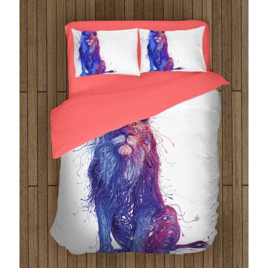 3D povlečení s přikrývkou - Digital Art Lion