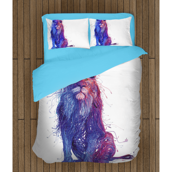 3D povlečení s přikrývkou - Digital Art Lion