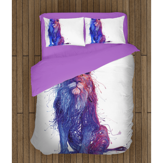 3D povlečení s přikrývkou - Digital Art Lion