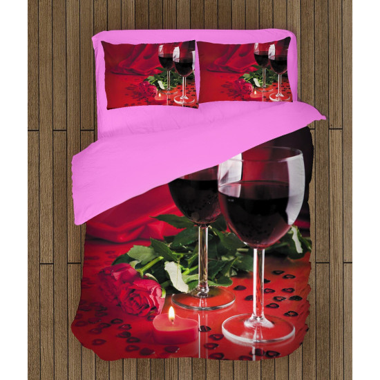 Povlečení s přikrývkou- Red Wine