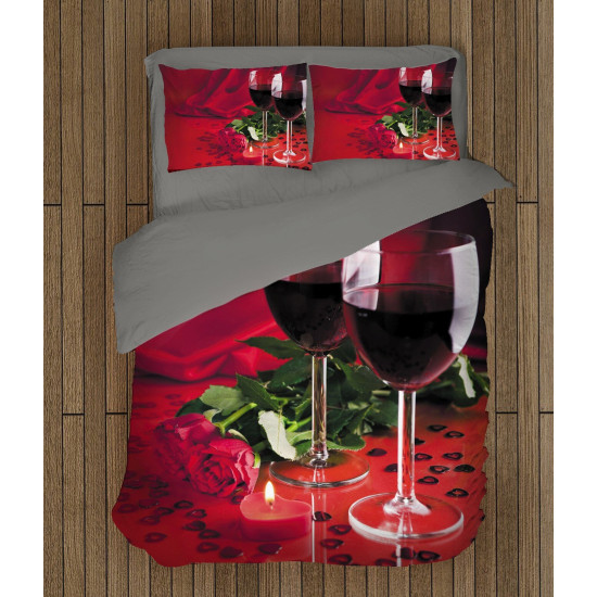 Povlečení s přikrývkou- Red Wine