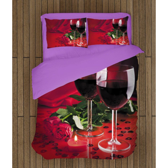 Povlečení s přikrývkou- Red Wine